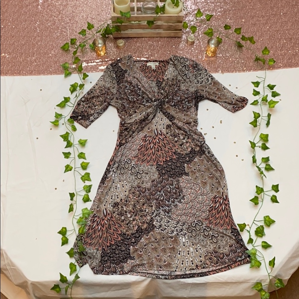 Dress barn midi silk dress, Size 8 - Picture 3 of 7